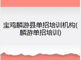 宝鸡麟游县单招培训机构(麟游单招培训)