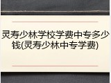 灵寿少林学校学费中专多少钱(灵寿少林中专学费)