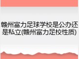 赣州富力足球学校是公办还是私立(赣州富力足校性质)