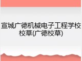 宣城广德机械电子工程学校校草(广德校草)