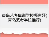 青岛艺考集训学校哪家好(青岛艺考学校推荐)