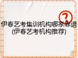 伊春艺考集训机构哪家靠谱(伊春艺考机构推荐)