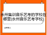 永州集训音乐艺考的学校在哪里(永州音乐艺考学校)