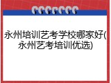 永州培训艺考学校哪家好(永州艺考培训优选)