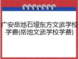 广安岳池石垭东方文武学校学费(岳池文武学校学费)