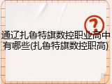 通辽扎鲁特旗数控职业高中有哪些(扎鲁特旗数控职高)
