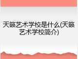 天籁艺术学校是什么(天籁艺术学校简介)