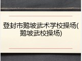 登封市鹅坡武术学校操场(鹅坡武校操场)