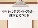 柳州融安县艺考补习机构(融安艺考培训)