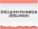 昆明冶金专科学校有哪些系(昆明冶专院系)