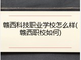 赣西科技职业学校怎么样(赣西职校如何)
