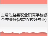 曲靖沾益县农业职高学校哪个专业好(沾益农校好专业)