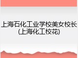 上海石化工业学校美女校长(上海化工校花)