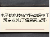 电子信息技师学院高级技工班专业(电子信息高技班)