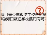 海口青少年叛逆学校费用高吗(海口叛逆学校费用高吗)