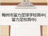 梅州市富力足球学校高中(富力足校高中)