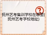 抚州艺考集训学校在哪里(抚州艺考学校地址)