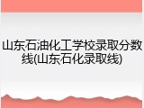 山东石油化工学校录取分数线(山东石化录取线)