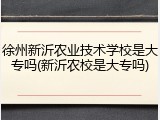 徐州新沂农业技术学校是大专吗(新沂农校是大专吗)
