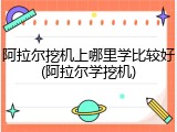 阿拉尔挖机上哪里学比较好(阿拉尔学挖机)