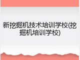 新挖掘机技术培训学校(挖掘机培训学校)
