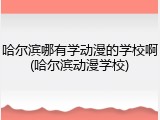 哈尔滨哪有学动漫的学校啊(哈尔滨动漫学校)