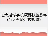 恒大足球学校成都校区教练(恒大蓉城足校教练)
