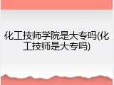 化工技师学院是大专吗(化工技师是大专吗)