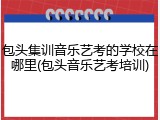 包头集训音乐艺考的学校在哪里(包头音乐艺考培训)
