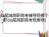 汕尾城高职高考辅导班哪个好(汕尾高职高考班推荐)