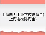 上海电力工业学校陈海金(上海电校陈海金)