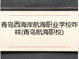 青岛西海岸航海职业学校咋样(青岛航海职校)