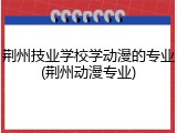 荆州技业学校学动漫的专业(荆州动漫专业)
