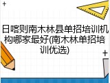 日喀则南木林县单招培训机构哪家最好(南木林单招培训优选)