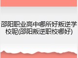 邵阳职业高中哪所好叛逆学校呢(邵阳叛逆职校哪好)