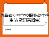 赤壁青少年学校职业高中招生(赤壁职高招生)
