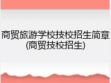 商贸旅游学校技校招生简章(商贸技校招生)