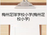 梅州足球学校小学(梅州足校小学)