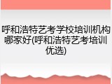 呼和浩特艺考学校培训机构哪家好(呼和浩特艺考培训优选)
