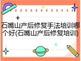 石嘴山产后修复手法培训哪个好(石嘴山产后修复培训)