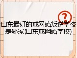 山东最好的戒网瘾叛逆学校是哪家(山东戒网瘾学校)