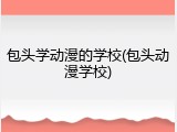 包头学动漫的学校(包头动漫学校)