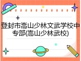 登封市嵩山少林文武学校中专部(嵩山少林武校)