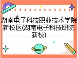 湖南电子科技职业技术学院新校区(湖南电子科技职院新校)