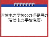 淄博电力学校公办还是民办(淄博电力学校性质)
