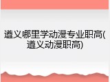 遵义哪里学动漫专业职高(遵义动漫职高)