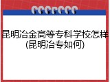 昆明冶金高等专科学校怎样(昆明冶专如何)