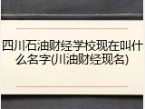 四川石油财经学校现在叫什么名字(川油财经现名)