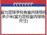 富力足球学校有室内球场吗多少米(富力足校室内球场尺寸)