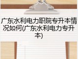 广东水利电力职院专升本情况如何(广东水利电力专升本)